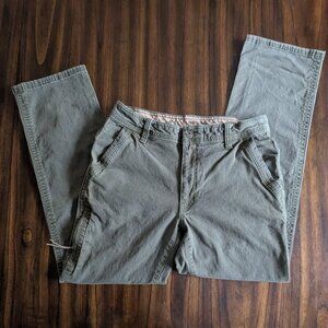 Legendary Outfitters Army Green Straight Cut Stretch Canvas Pants. 32x32